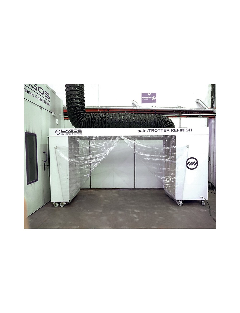 Mobiele Spuitcabine Met Externe Afvoer, 2,2 Kw, 4.300 X 1100 X 2160